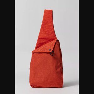 UO Hartman Bright Red Nylon Adjustable Black Strap Crossbody Sling Bag